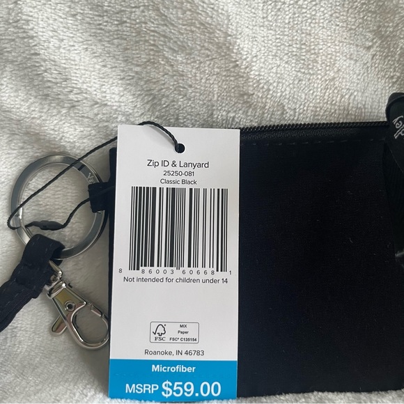 Zip ID & Lanyard- Classic Black - Picture 3 of 3